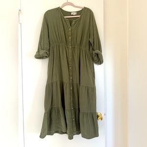 Shop Mille button down dress